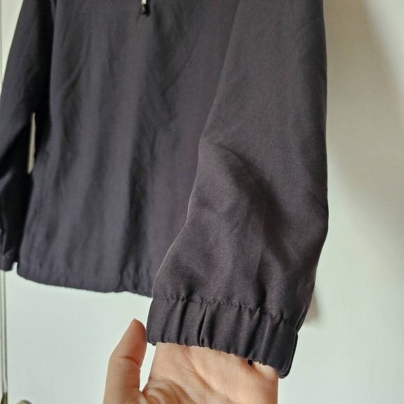 NWOT Pebble Beach golf performance  black gorpcore pullover 1/4 zip Size L - Picture 3 of 11